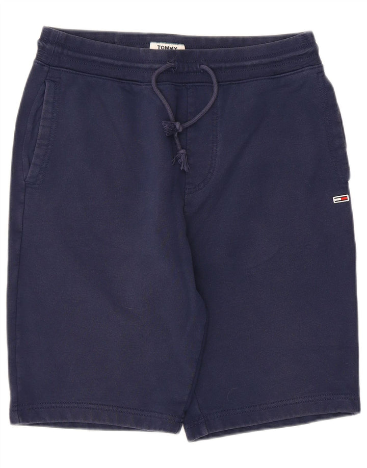 Męskie spodenki sportowe Tommy Hilfiger, małe, granatowe, bawełniane