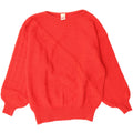 MONDI Womens Boat Neck Jumper Sweater EU 42 Large Red Wool Vintage Mondi and Second-Hand Mondi from Messina Hembry 