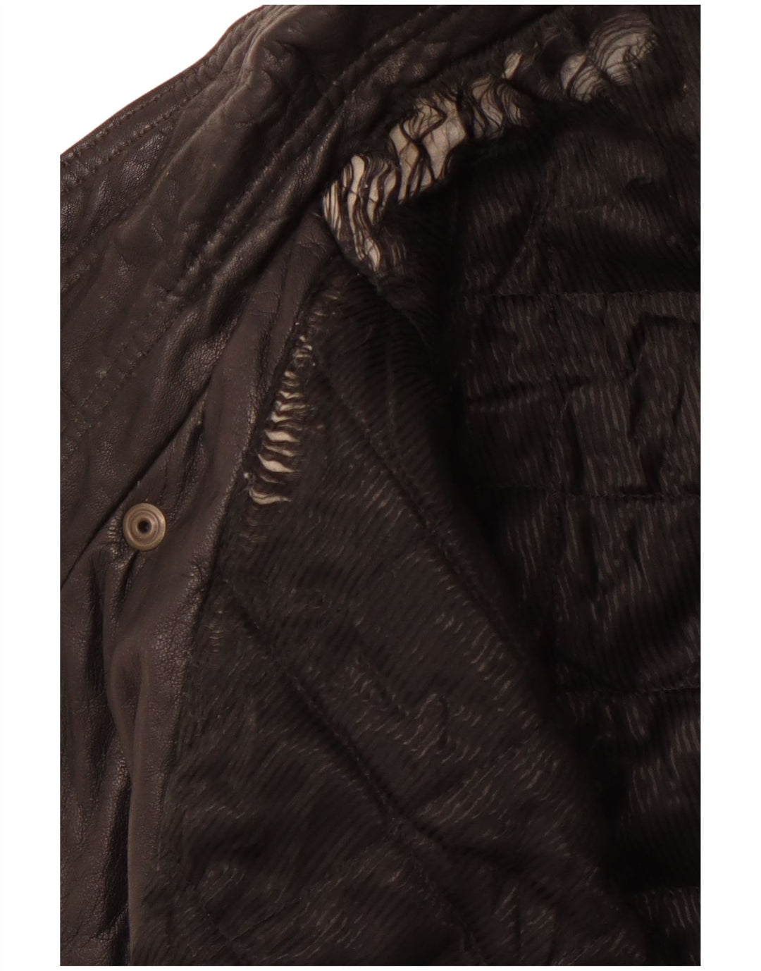 Męska kurtka skórzana VINTAGE IT 50 duża czarna skóra