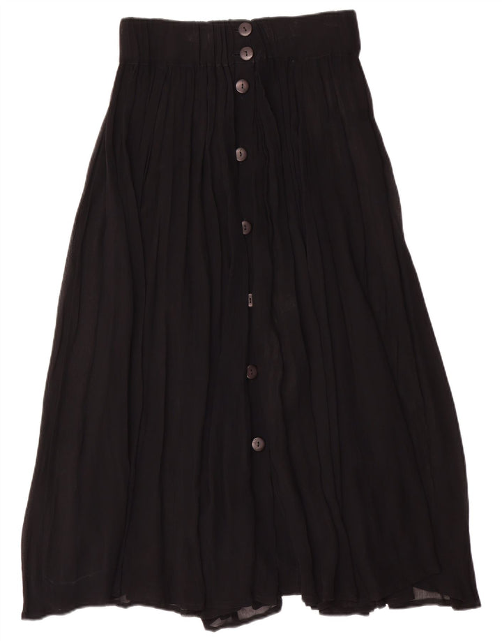 KAFKA Womens Pleated Skirt Large W30  Black