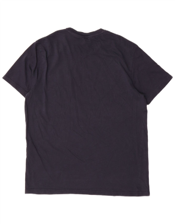 BEN SHERMAN Męski T-shirt Top Średni Granatowy Bawełniany