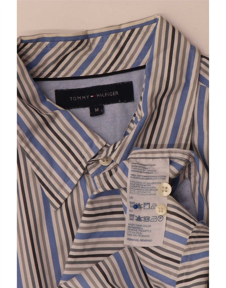 Koszula męska Tommy Hilfiger, bawełniana w średnie niebieskie prążki
