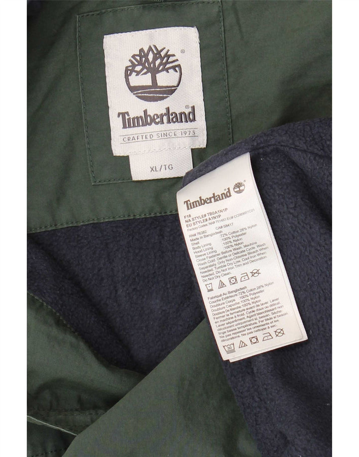 Męska kurtka wiatrówka Timberland UK 42 XL, zielona bawełna