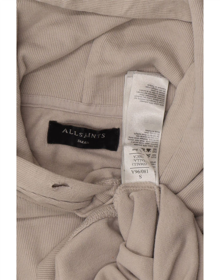 Męski sweter z kapturem ALL SAINTS, mały, szary, bawełniany