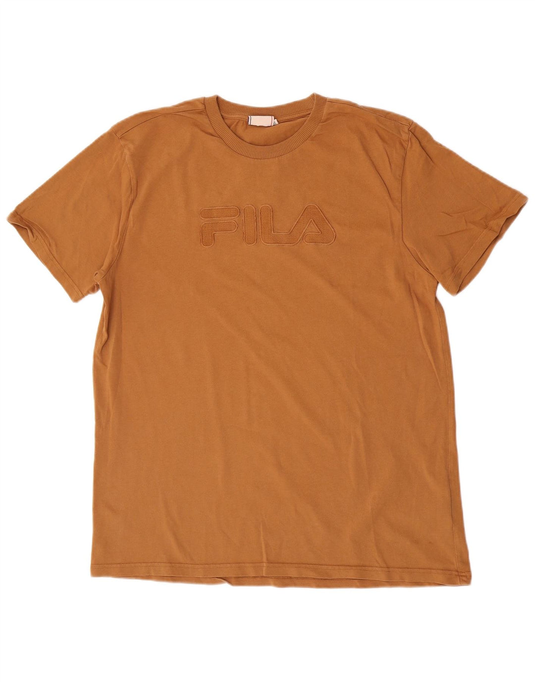 Męska koszulka z grafiką Fila Top XL, beżowa, bawełniana