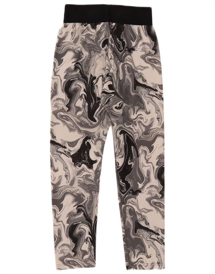 Damskie legginsy Nike z abstrakcyjnym wzorem UK 12, średnioszare, bawełniane