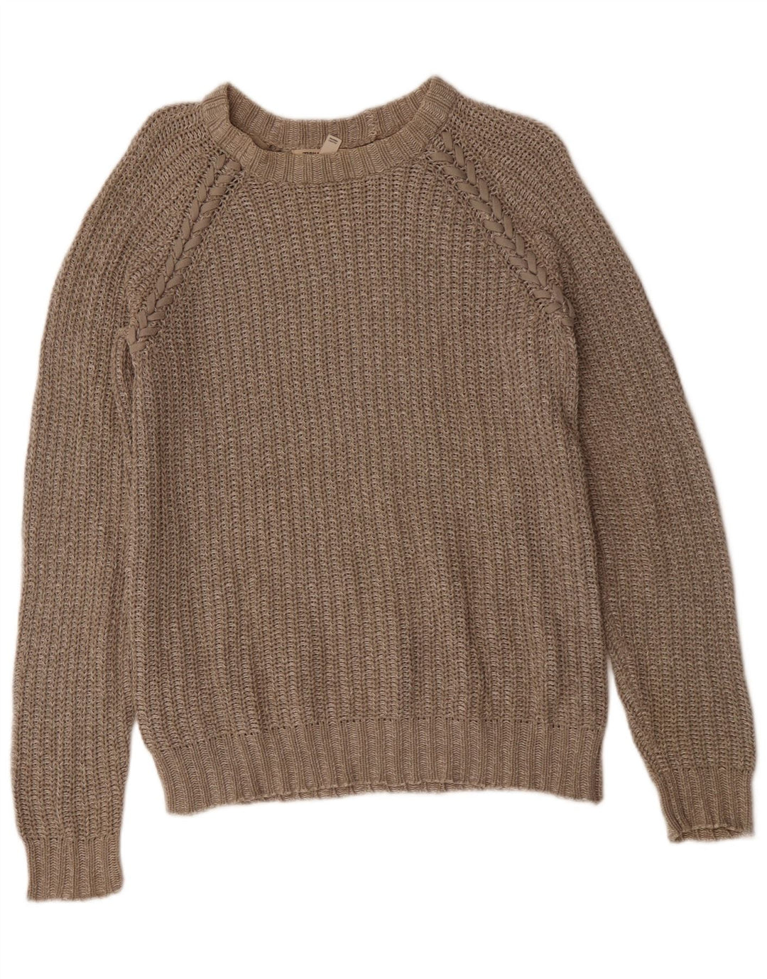 BILLABONG Womens Boat Neck Jumper Sweater US 8 Medium Grey Cotton