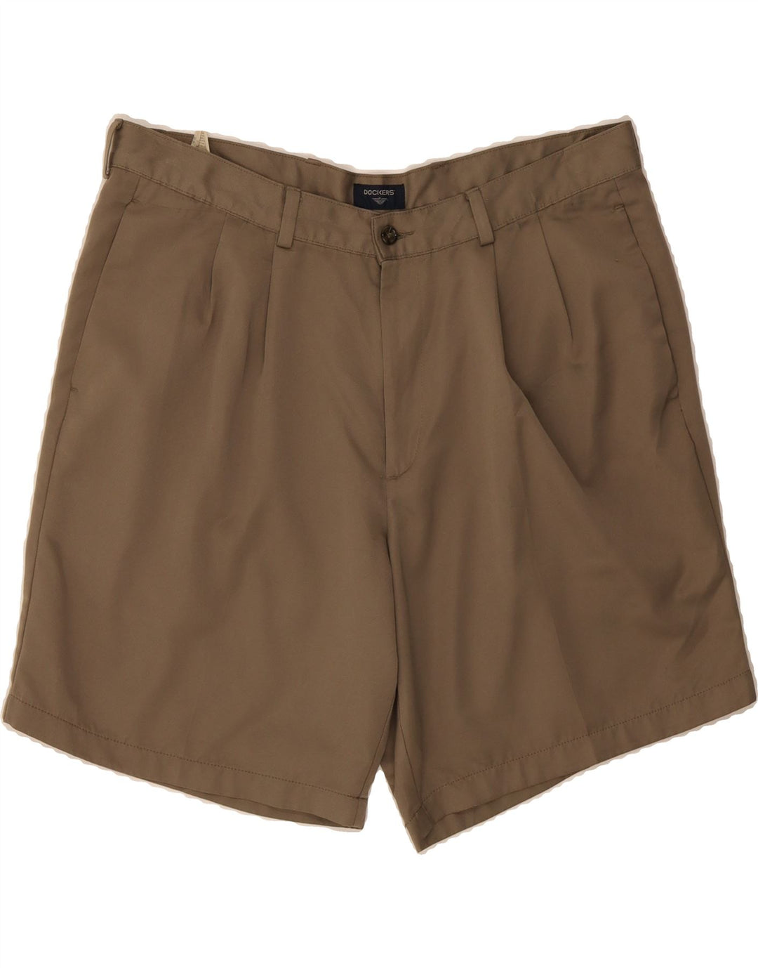 DOCKERS Mens Pegged Chino Shorts W38 XL Brown Microfibers Vintage Dockers and Second-Hand Dockers from Messina Hembry 
