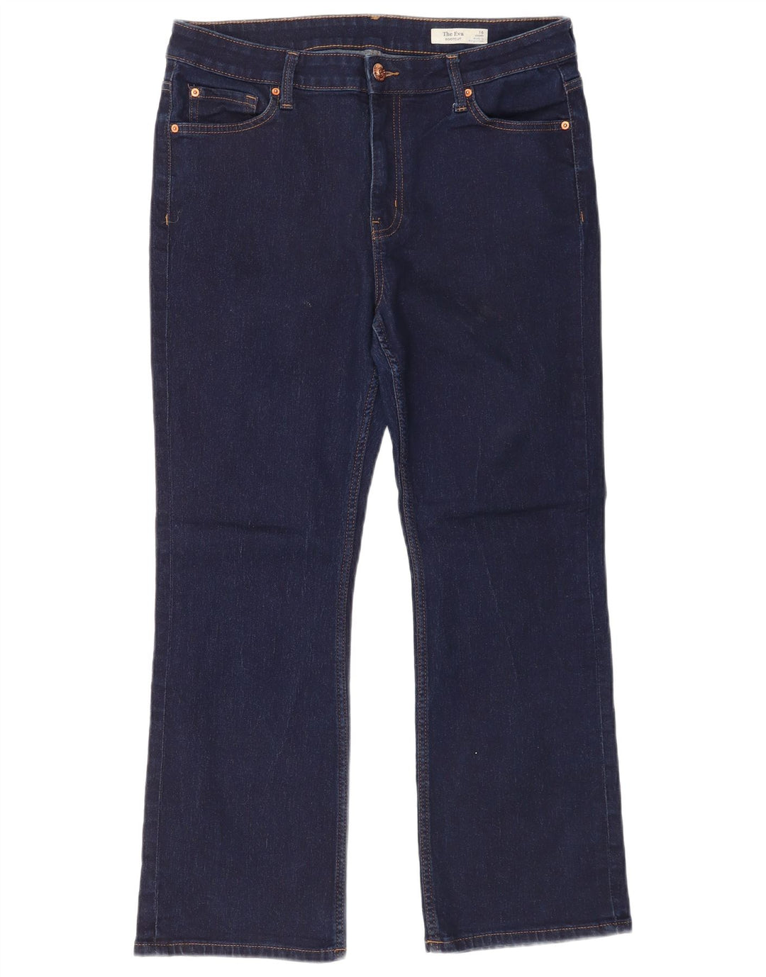 Marks & Spencer Damskie jeansy Bootcut UK 16 Large W32 L27 Granatowa bawełna