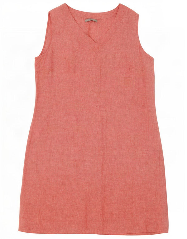 Tu Clothing Womens Sleeveless A-Line Dress UK 20 2XL Pink Linen
