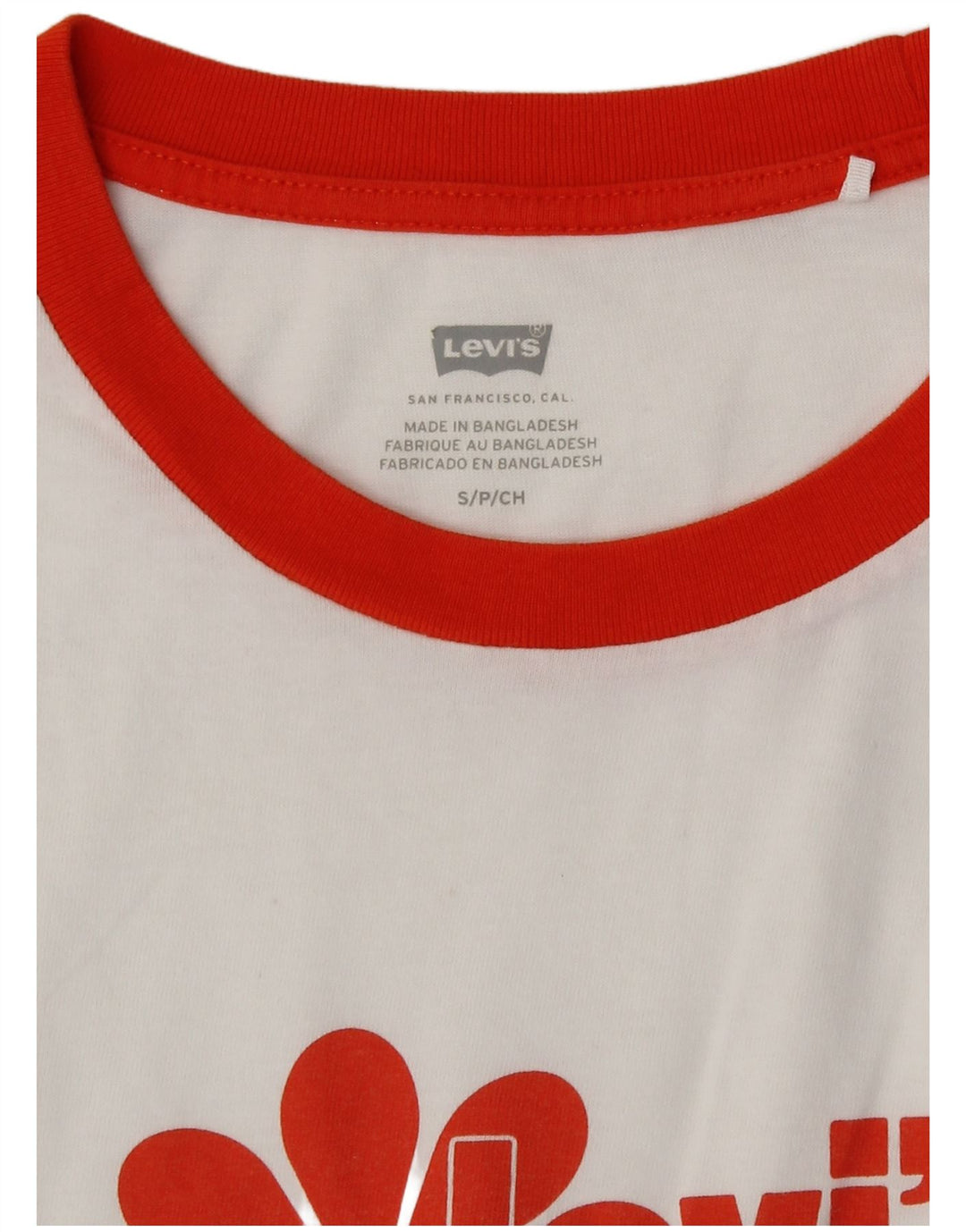 Damska koszulka z grafiką Levi's Top UK 10 Small White