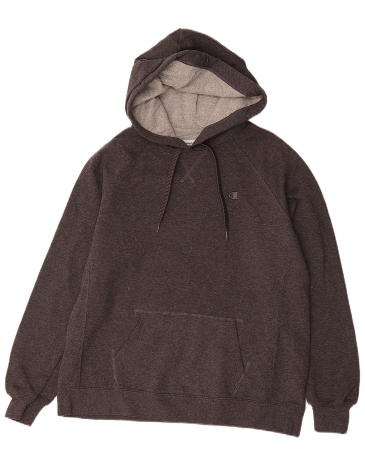 Męski sweter z kapturem Champion XL, szary, bawełniany