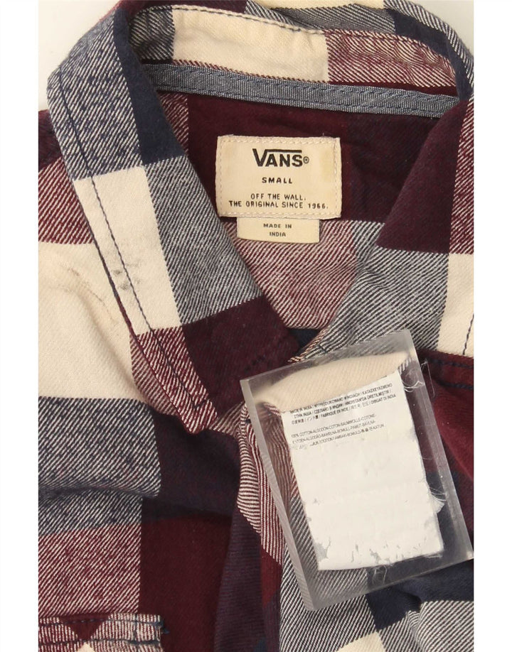 Męska koszula flanelowa Vans w małą wielokolorową kratę, bawełniana