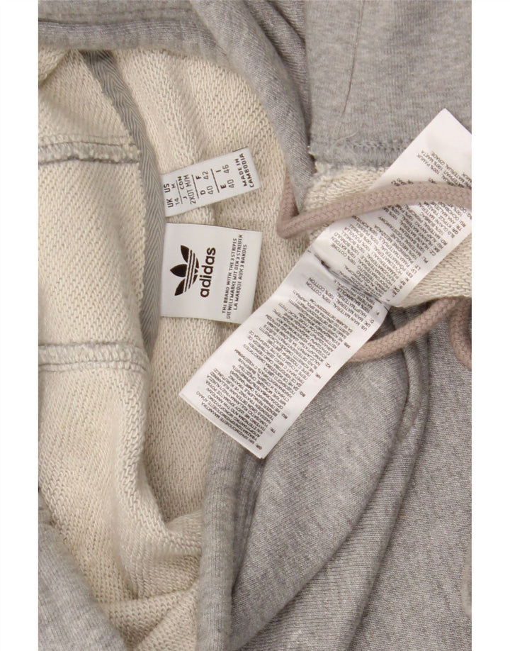 Damska bluza z kapturem Adidas Oversized UK 14 Średnia szara bawełna