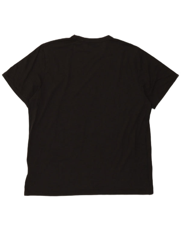 Męska koszulka z grafiką Puma XL, czarny poliester