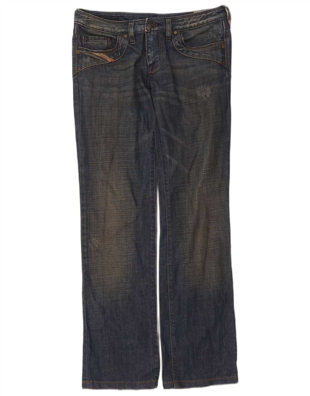 Damskie jeansy Diesel Kycut Straight W27 L30 Niebieskie
