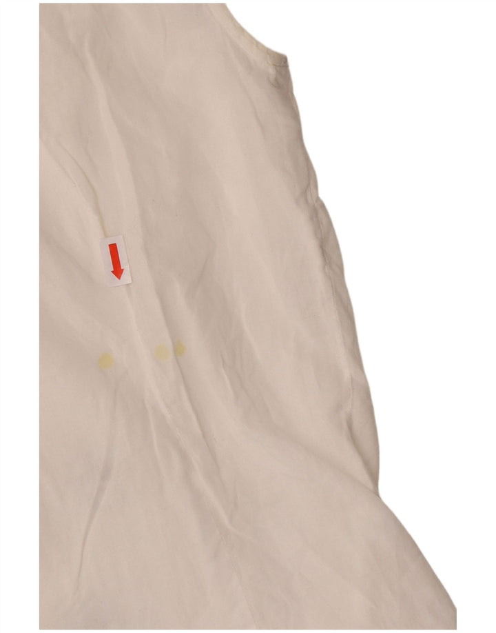 Damska bluzka bez rękawów Dolce & Gabbana IT 44, średnia biała, designerska