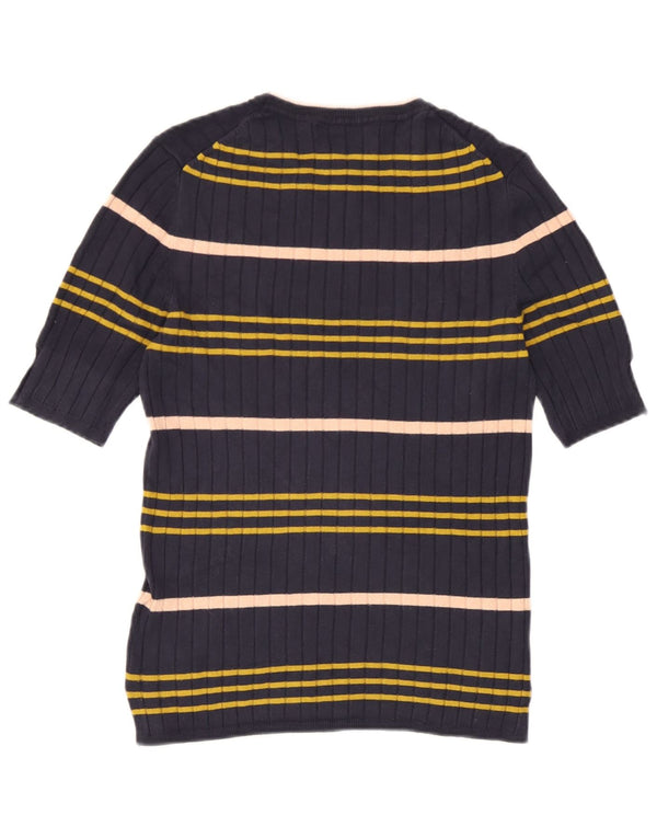 Marks & Spencer Damski sweter z dekoltem w łódkę, UK 10, mały, granatowy