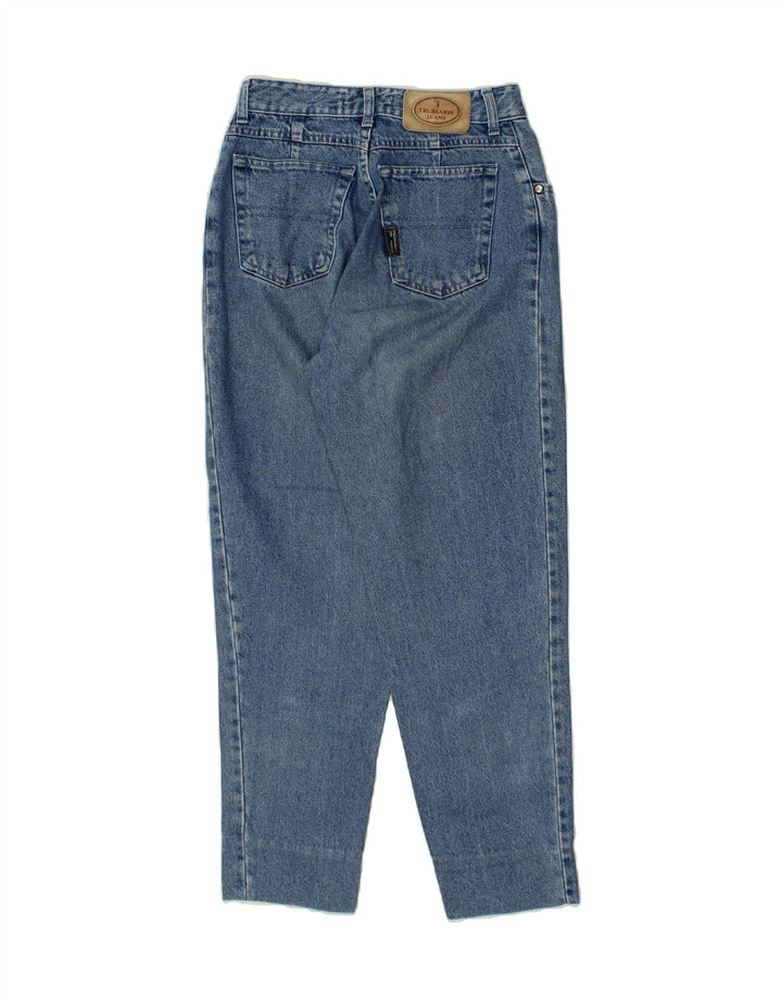 TRUSSARDI Womens Tapered Jeans W32 L28 Blue Cotton Vintage Trussardi and Second-Hand Trussardi from Messina Hembry 