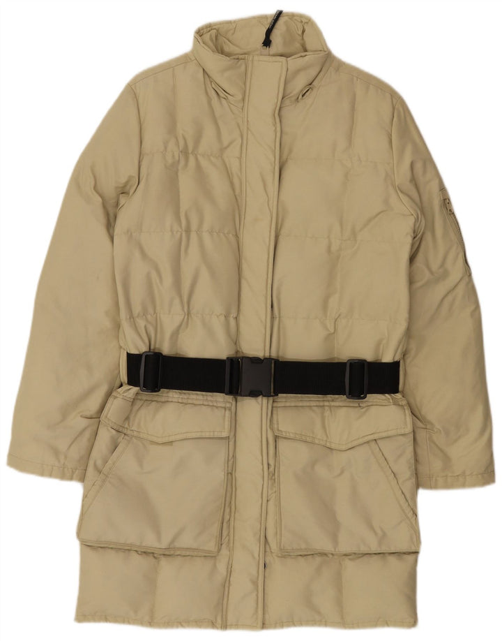 Damski płaszcz oversize Woolrich UK 10 Small Beżowy Nylon
