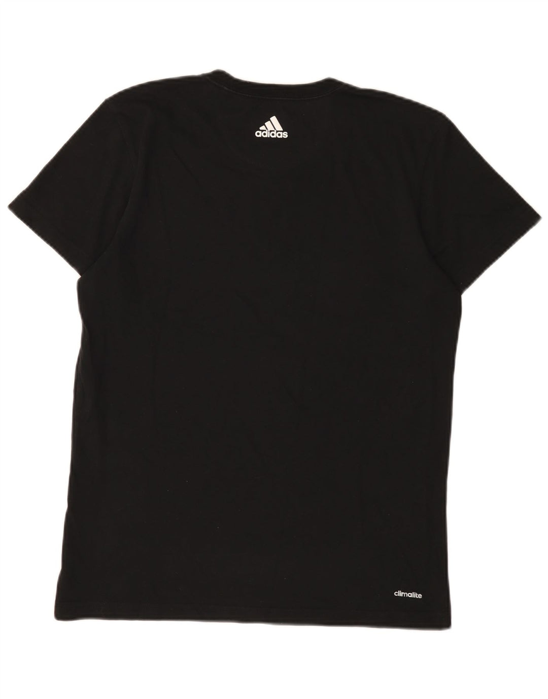 Męska koszulka Adidas Climalite z grafiką, średnia, czarna bawełna