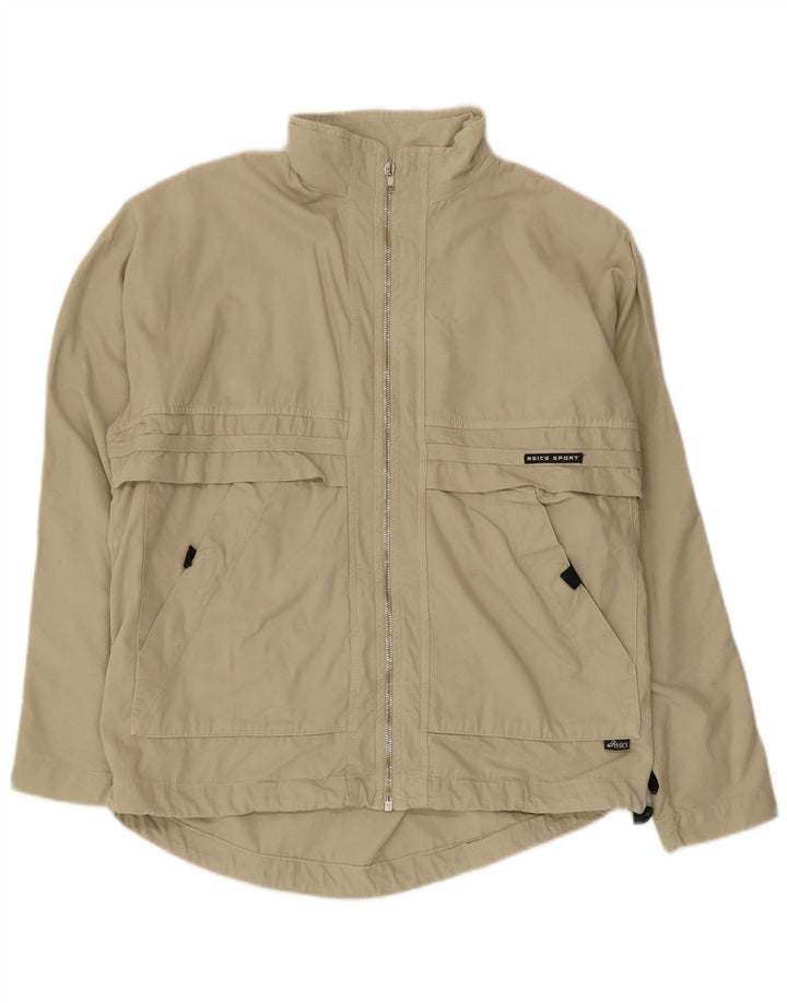 Męska kurtka przeciwdeszczowa Asics UK 38 Średnia beżowa bawełna