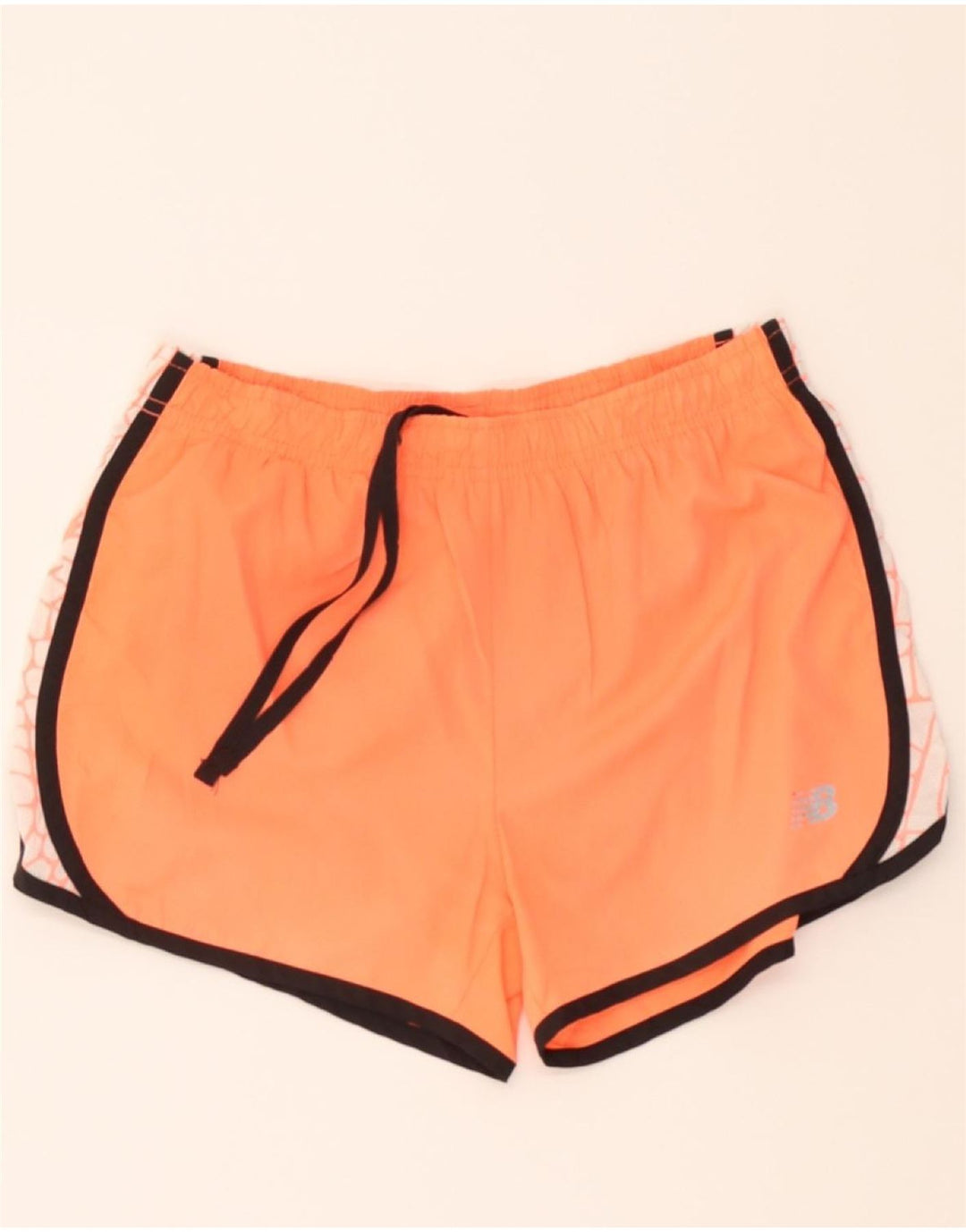 NEW BALANCE Womens Sport Shorts UK 14 Medium Orange Polyester Vintage New Balance and Second-Hand New Balance from Messina Hembry 