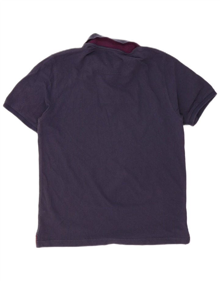 Męska koszulka polo JOULES o klasycznym kroju, średnia, granatowa, bawełniana