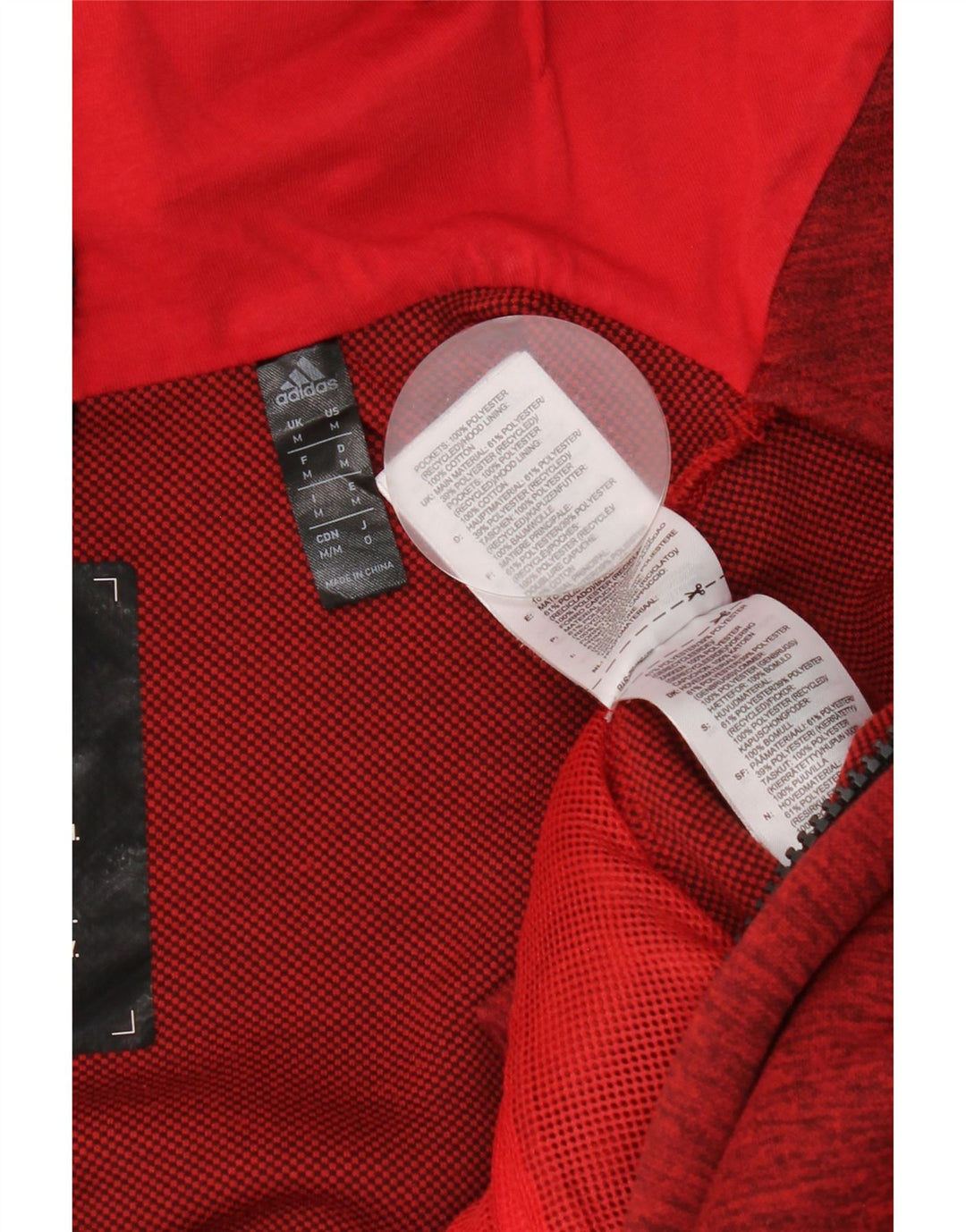 Adidas Męska bluza dresowa Top Jacket Medium Red Flecked Poliester