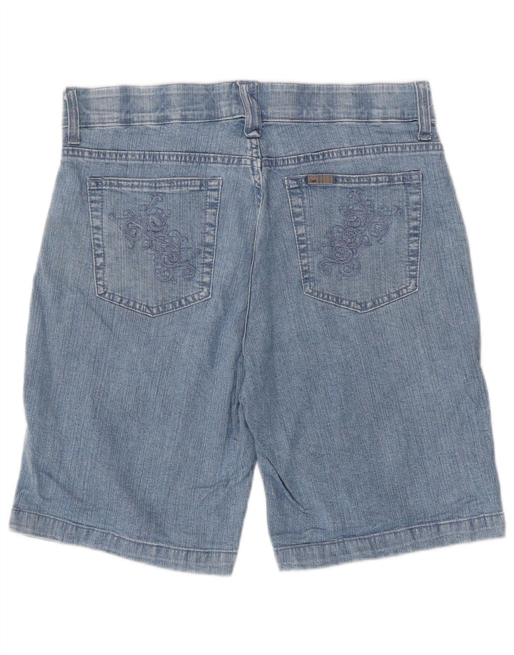Damskie spodenki jeansowe LEE US 10 Large W32, niebieska bawełna