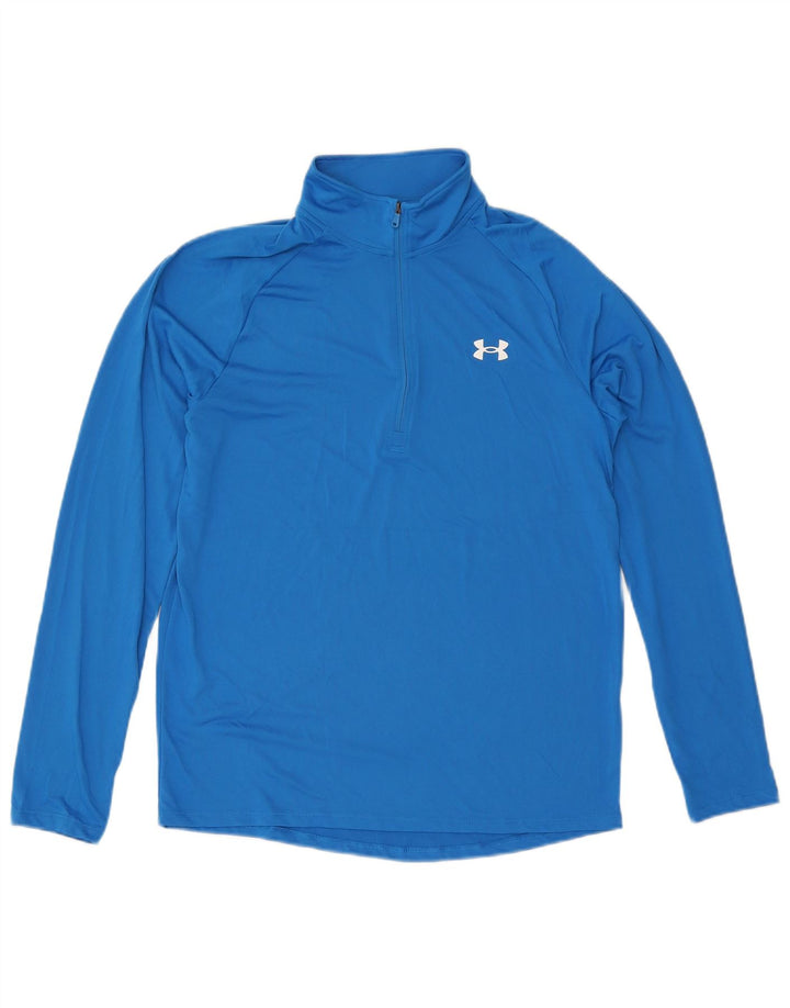 Męski dres z zamkiem błyskawicznym Under Armour, średni niebieski