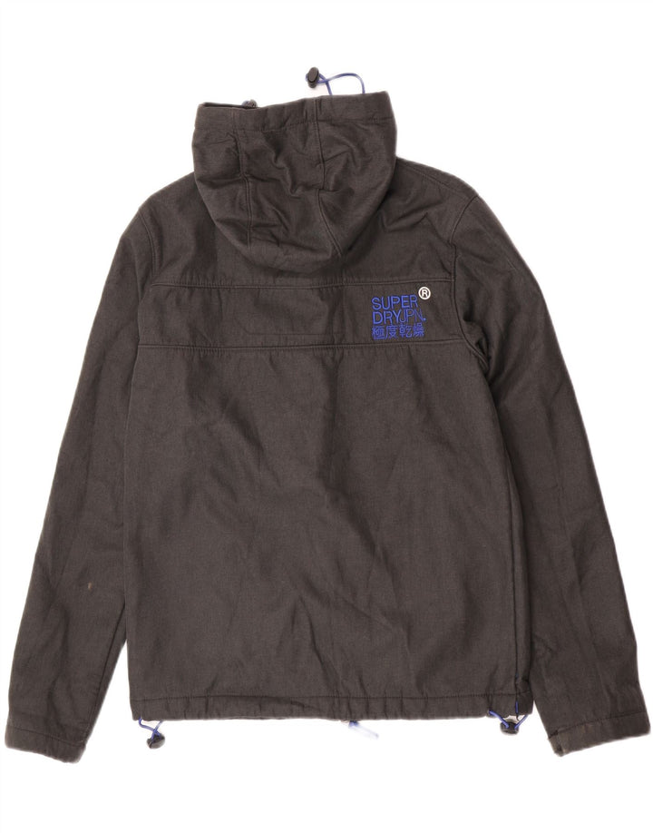 Męska kurtka wiatrówka z kapturem Superdry The Windtrekker UK 38 Medium Grey