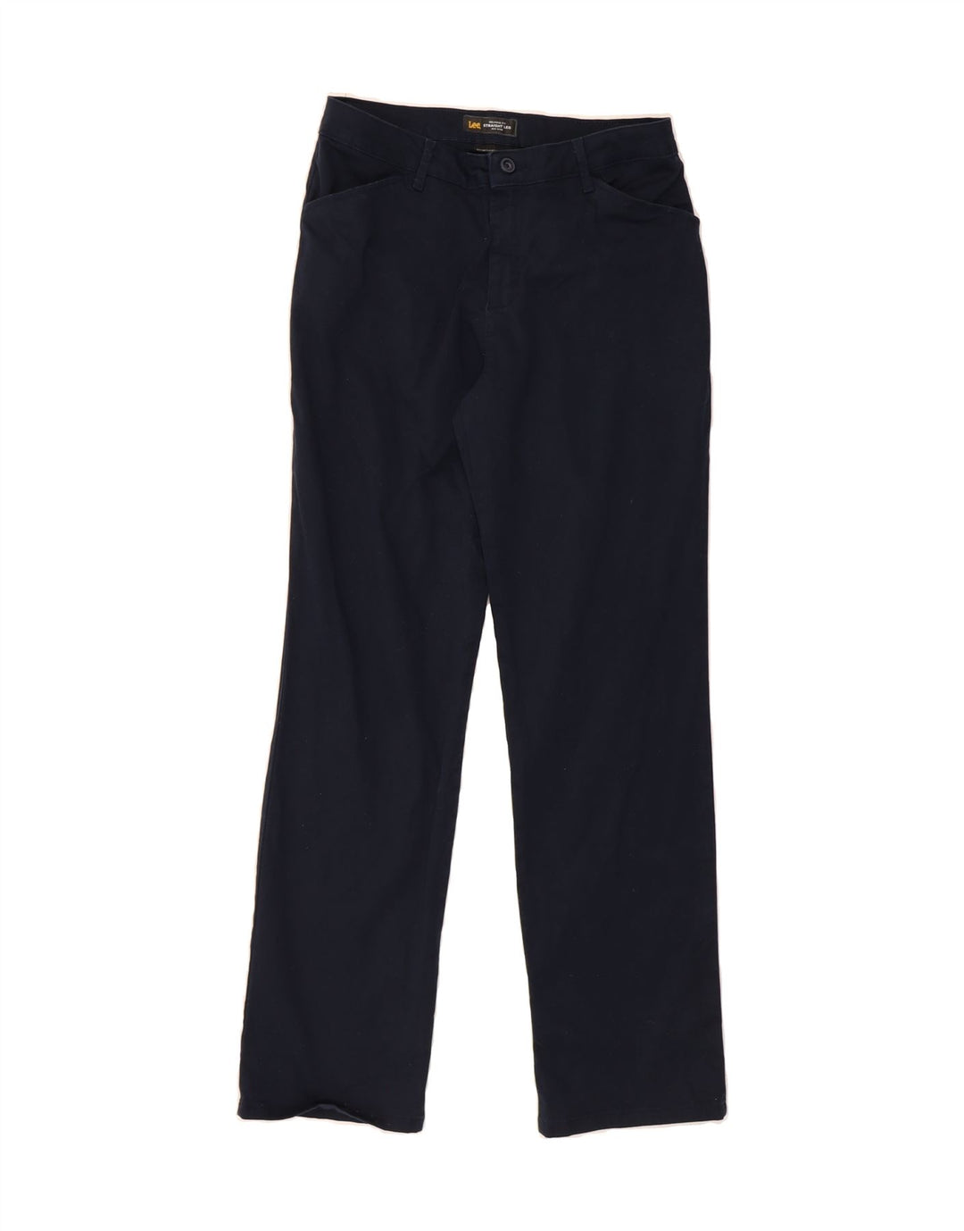 LEE Womens Mid Rise Casual Trousers US 8 Medium W30 L30 Navy Blue Vintage Lee and Second-Hand Lee from Messina Hembry 