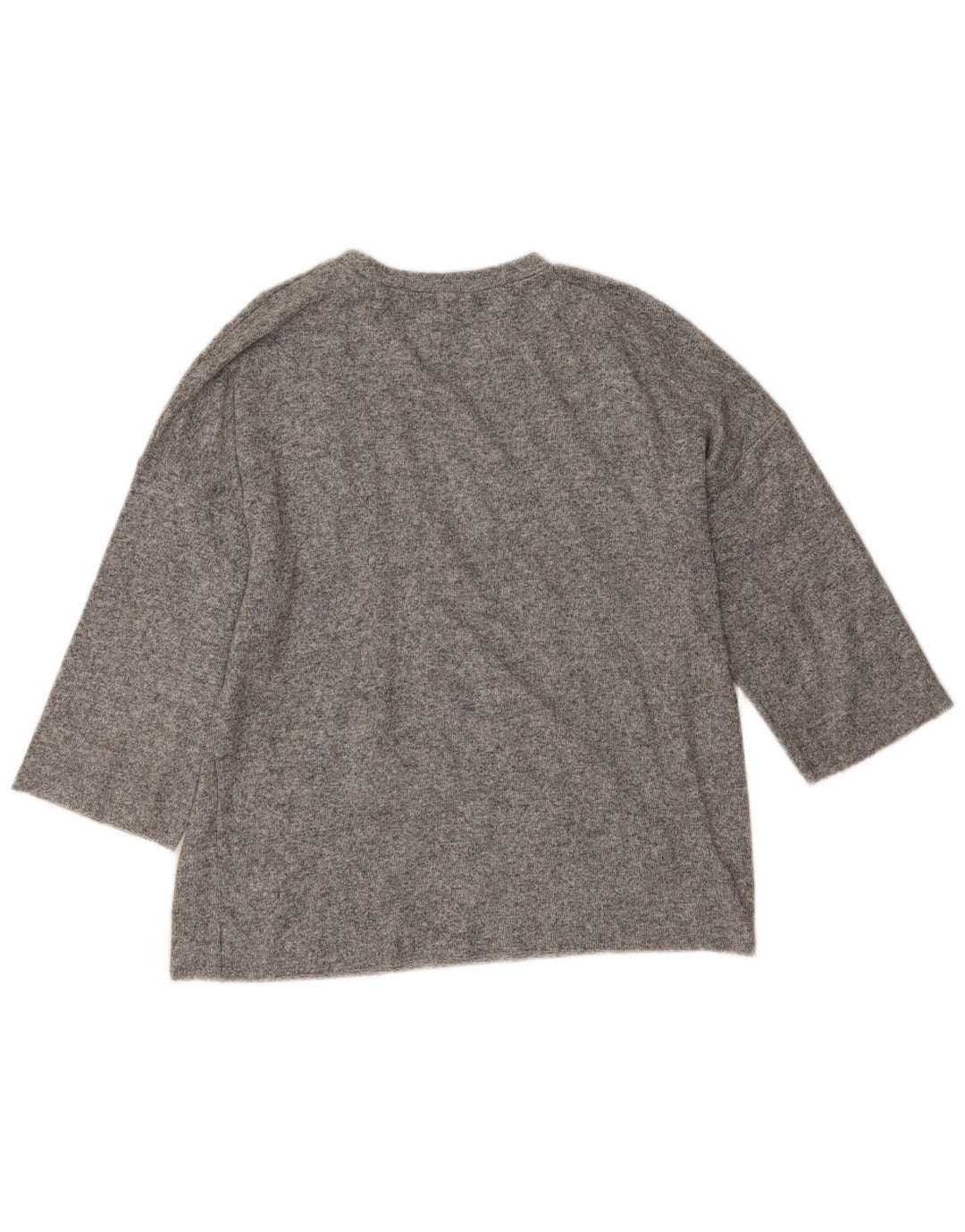 Damski sweter oversize Zara z okrągłym dekoltem UK 14, średni szary