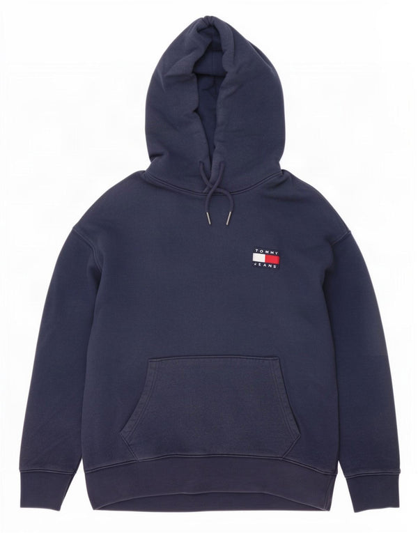Męski sweter z kapturem Tommy Hilfiger, duży, granatowy, bawełniany