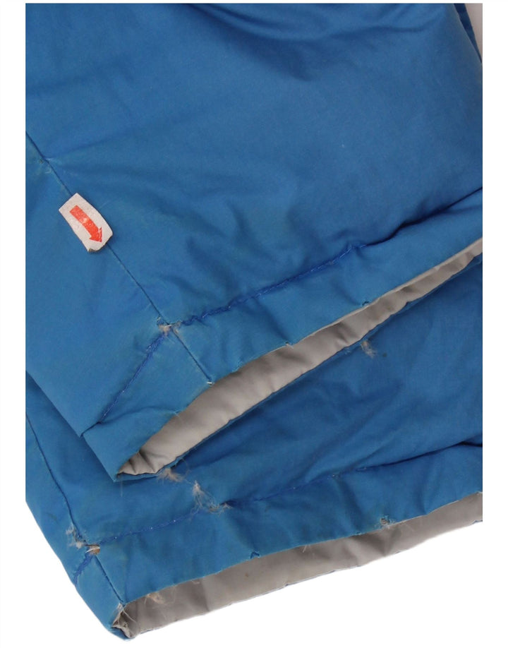 Dwustronna ocieplana kurtka męska Diadora z kapturem UK 40, duża, niebieska, poliester