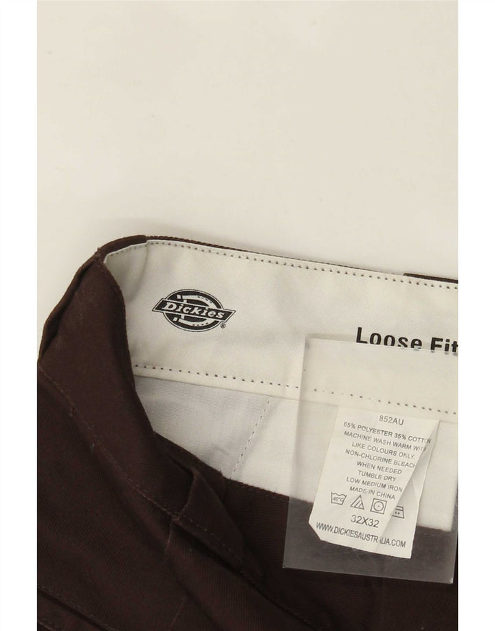 Męskie spodnie cargo o luźnym kroju Dickies W32 L32 Brązowy poliester