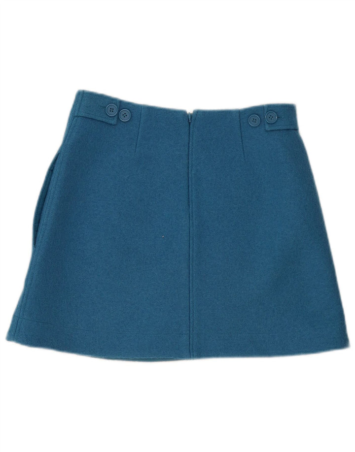 Cos Damska mini spódniczka EU 34 XS W30 Niebieska wełna