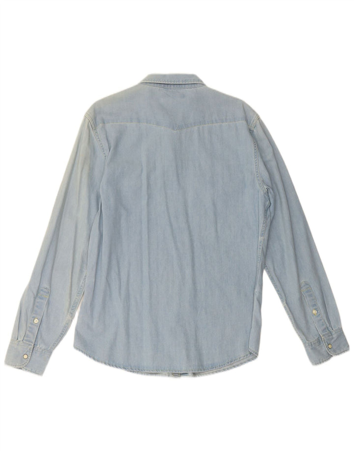 LEE Męska koszula dżinsowa, duża, niebieska, bawełniana