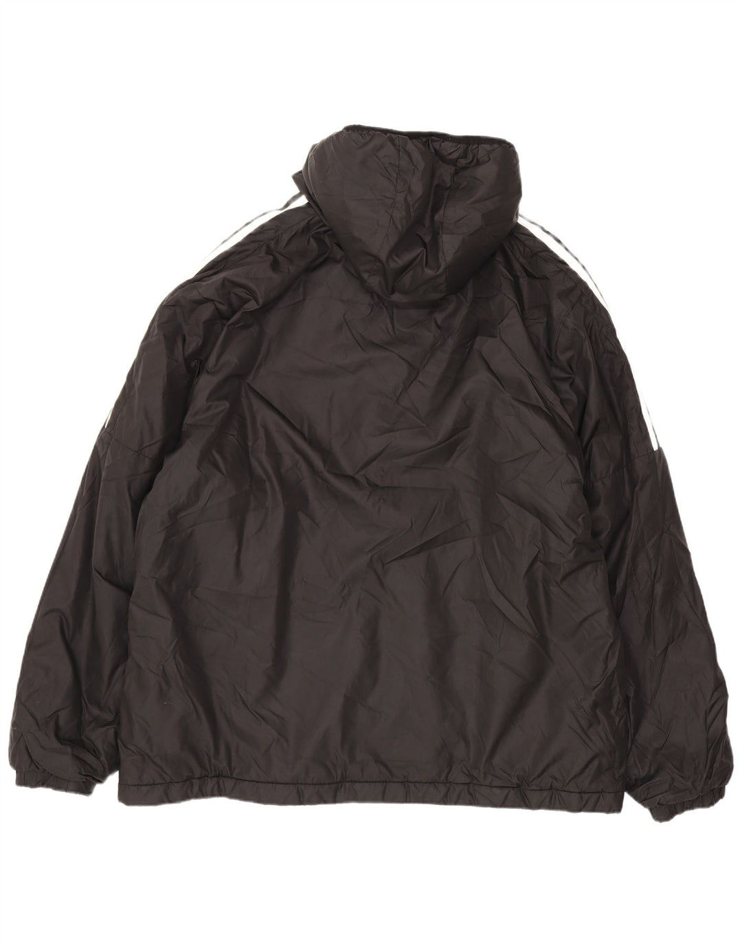Męska wyściełana kurtka z kapturem Adidas UK 42 XL Czarny poliester