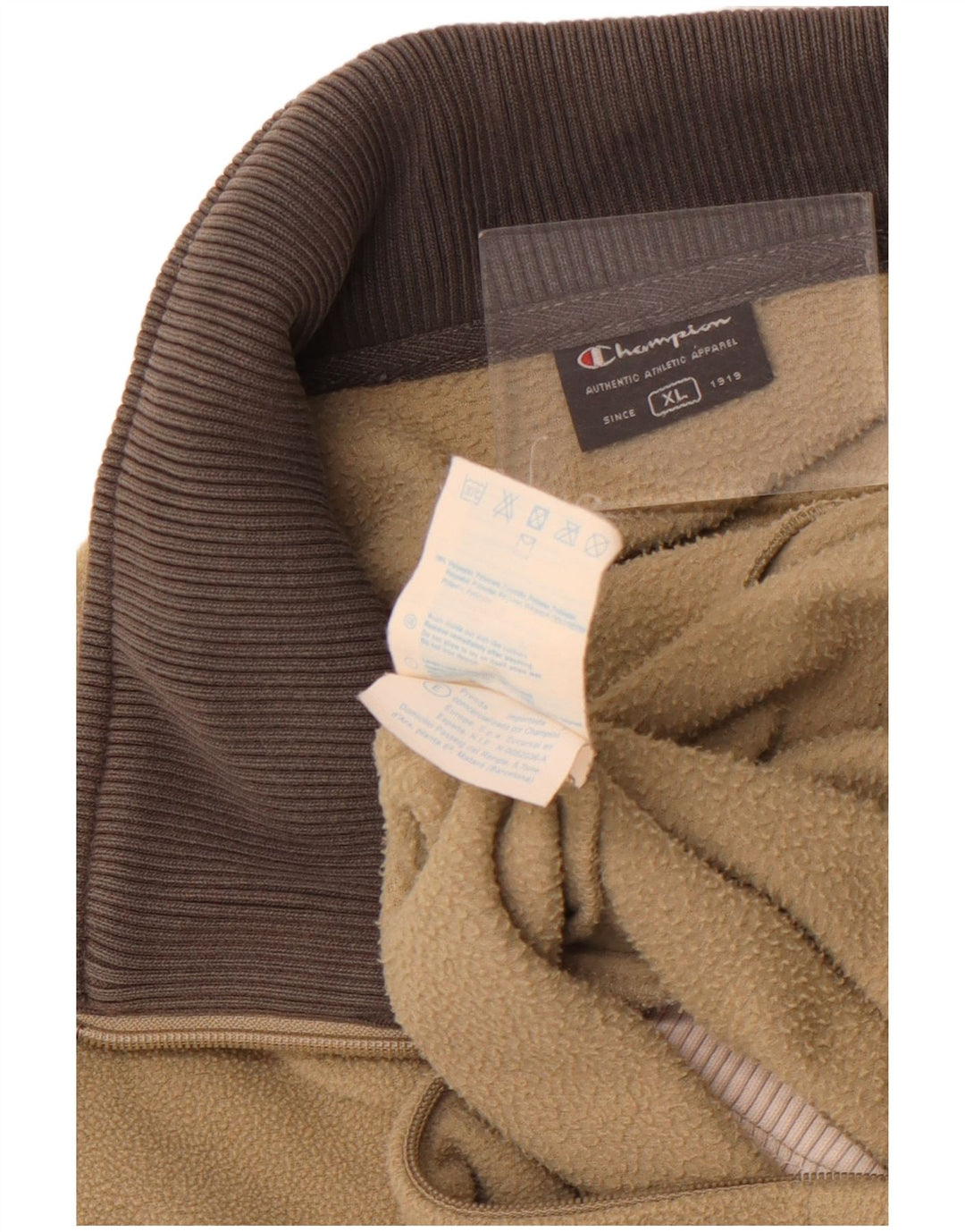 Damska kurtka polarowa Champion UK 18 XL Khaki, poliester z blokami kolorów