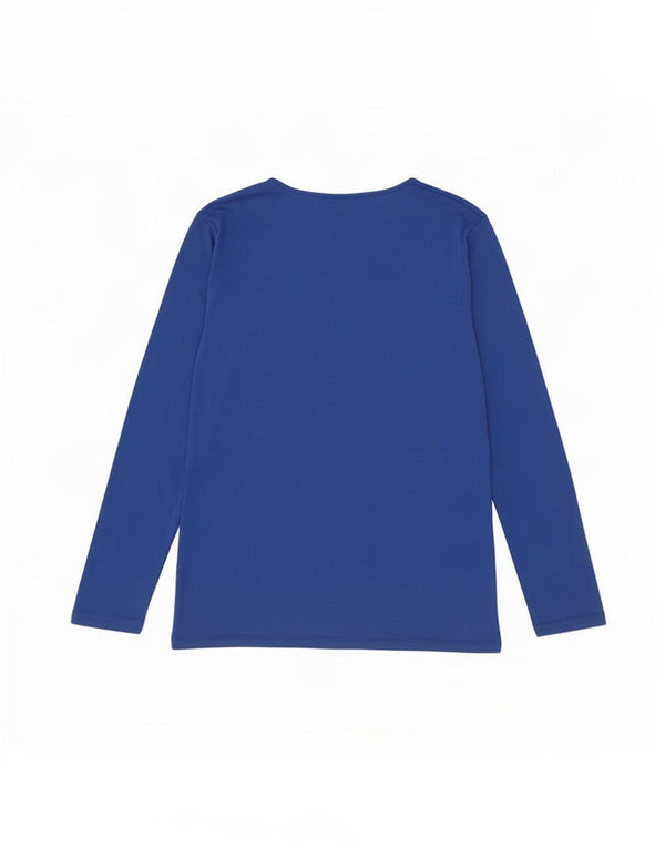 Marks & Spencer Damska tunika oversize z autografem, UK 20 2XL, niebieska wiskoza