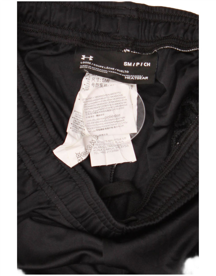 Męskie spodenki sportowe UNDER ARMOUR Heat Gear z grafiką, małe, czarne, poliestrowe