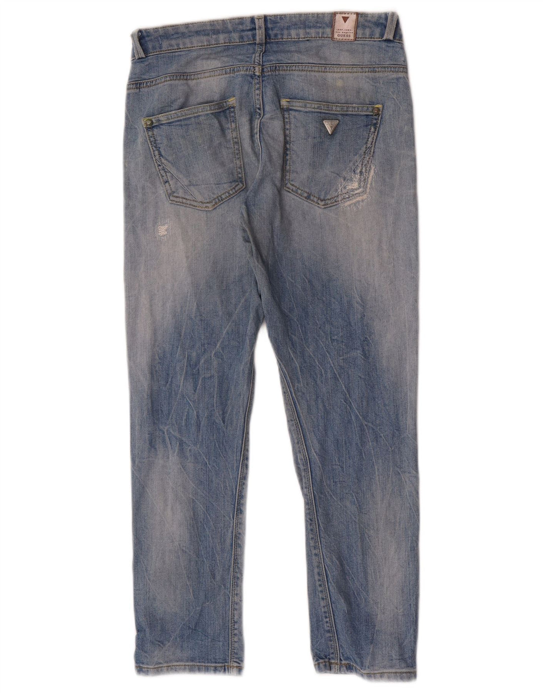 Guess Jeansy damskie w trudnej sytuacji W26 L24 Niebieskie bawełniane