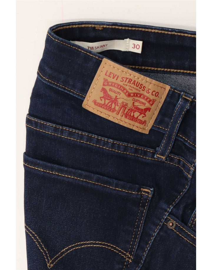 Damskie jeansy Levi's 711 Skinny W30 L30 granatowe
