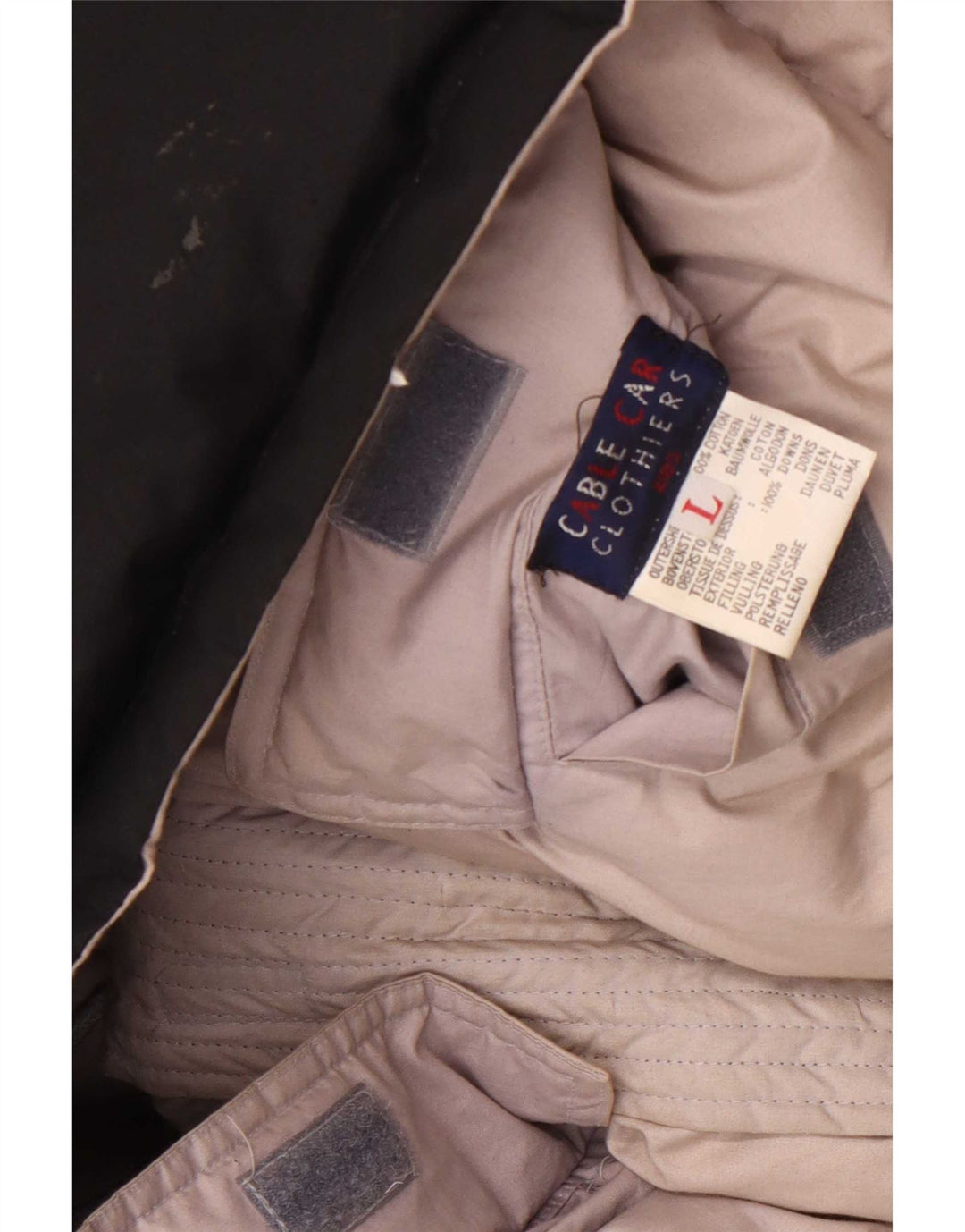 Męska dwustronna ocieplana kurtka Cable Car Clothiers UK 40, duża, szara