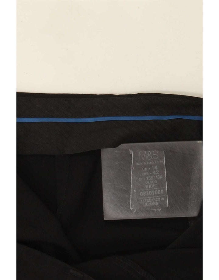 Spodnie damskie Marks & Spencer Bootcut UK 14, duże, W34 L28, czarne