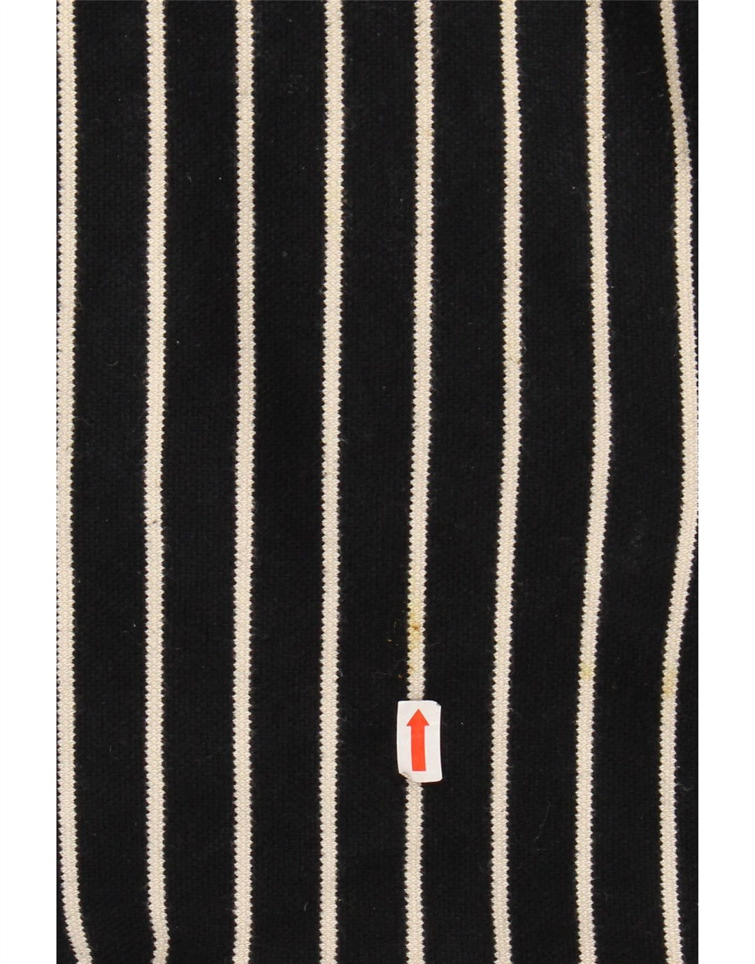 LAURA ASHLEY Damski top z rękawem 3/4, UK 18 XL, z czarnej bawełny w paski