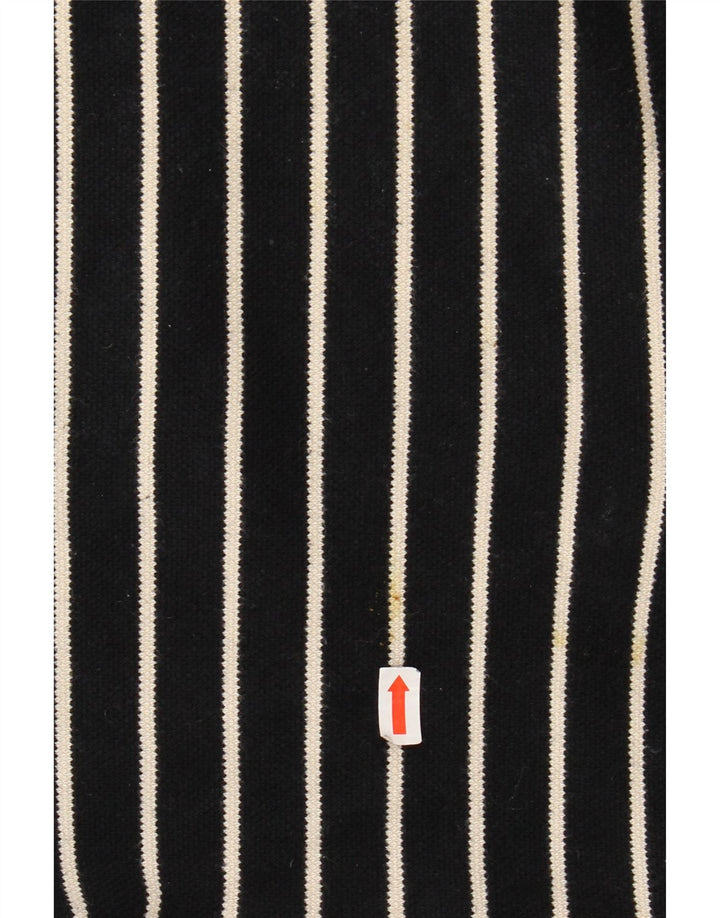 LAURA ASHLEY Damski top z rękawem 3/4, UK 18 XL, z czarnej bawełny w paski