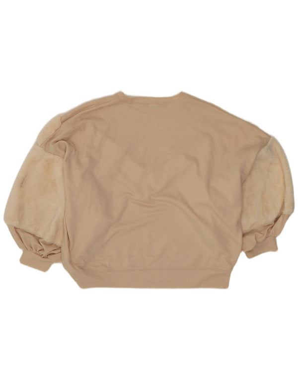 Damska bluza oversize Zara Crop UK 10, mała w kolorze złamanej bieli